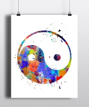 Yin Yang  Art Print - Unframed