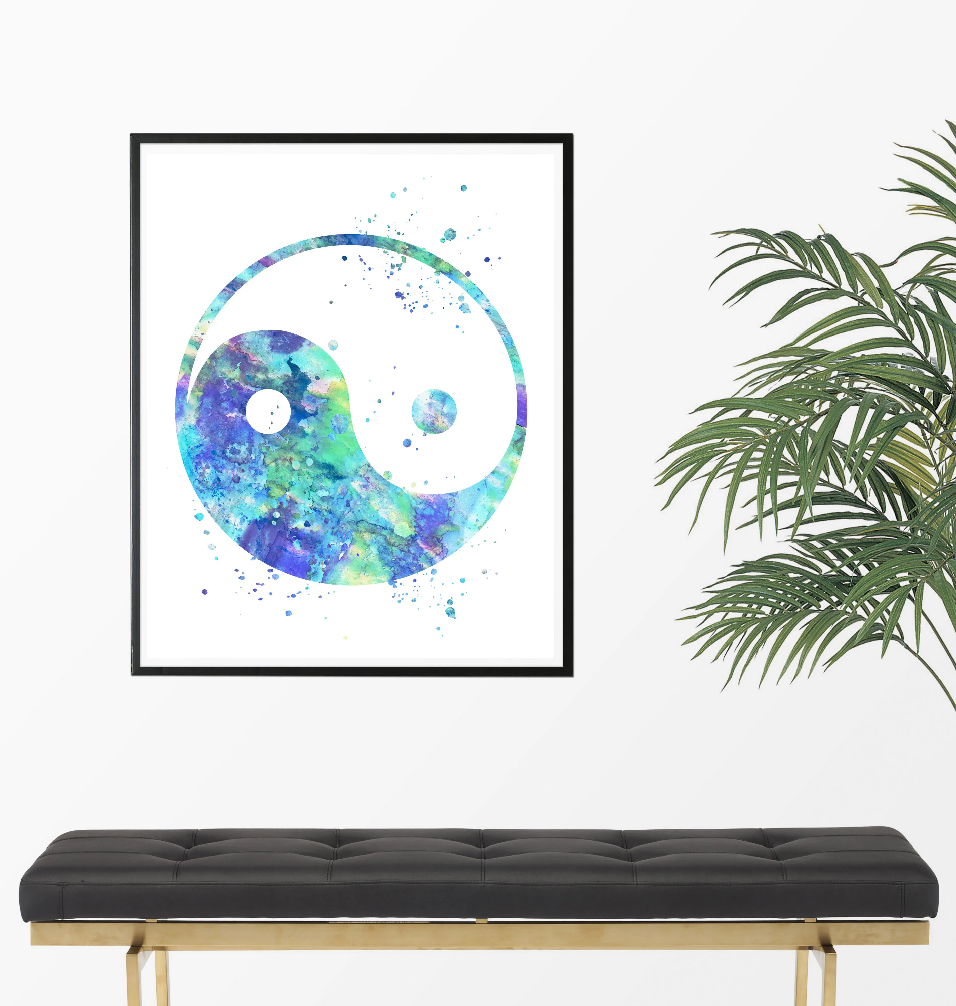 Yin Yang  Art Print - Unframed