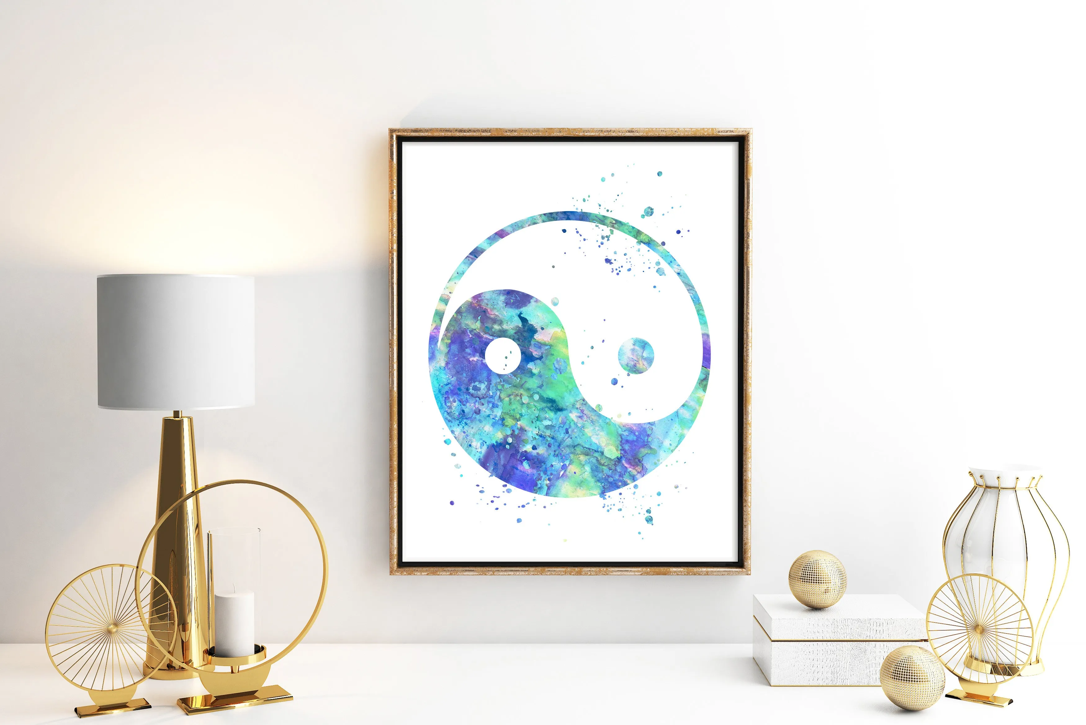 Yin Yang  Art Print - Unframed