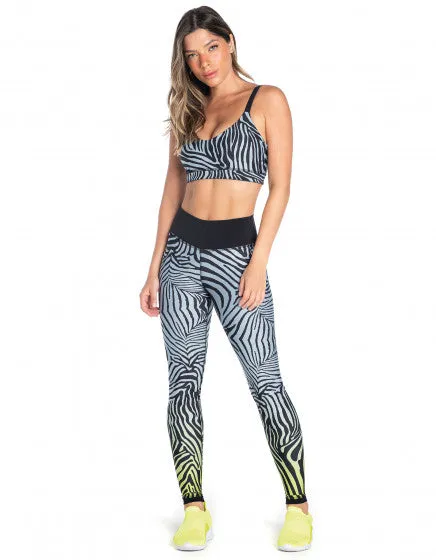 Zebra Neon Lightweight Print F/L Tights